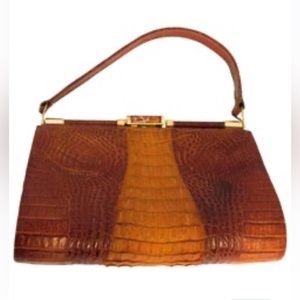 50s Hornback Alligator Handbag